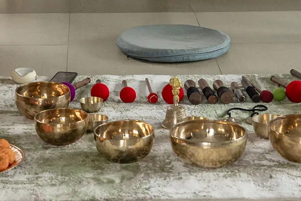 setting for sound bath